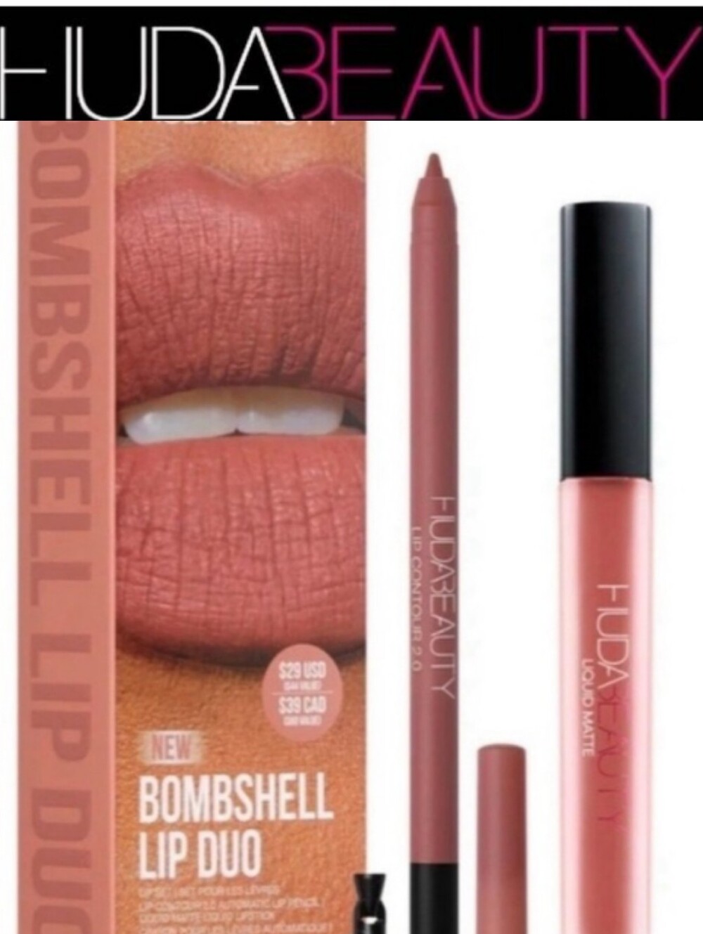 HUDA BEAUTY Bombshell Lip Duo